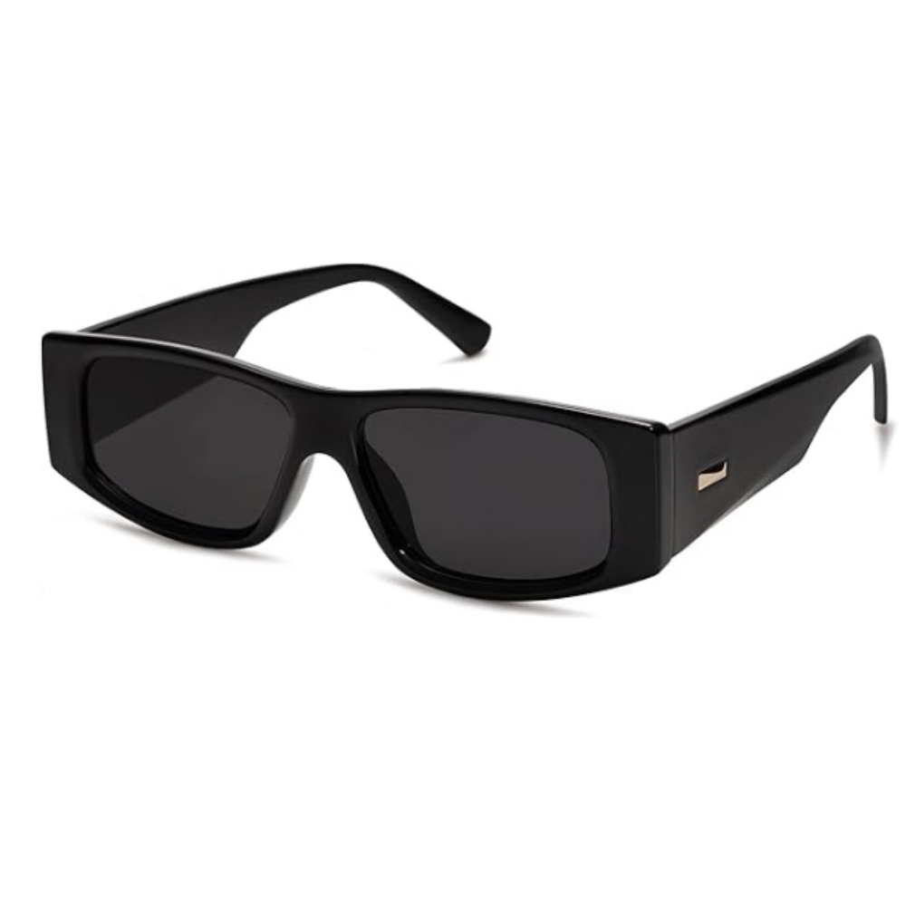 Rectangle Polarized Fashion Rave Sunglasses SJ2228 Black